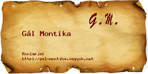 Gál Montika névjegykártya